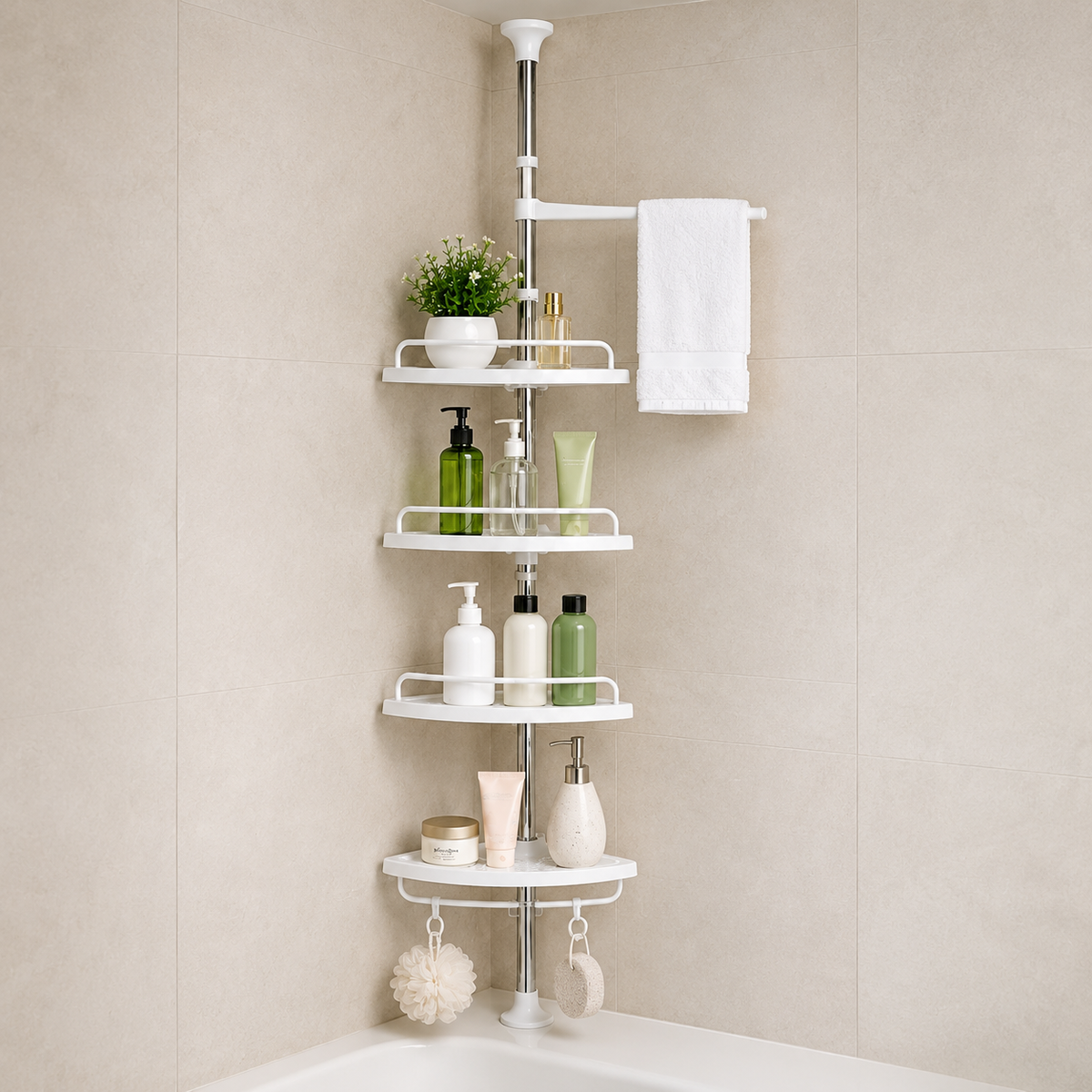 Esquinero ducha extensible