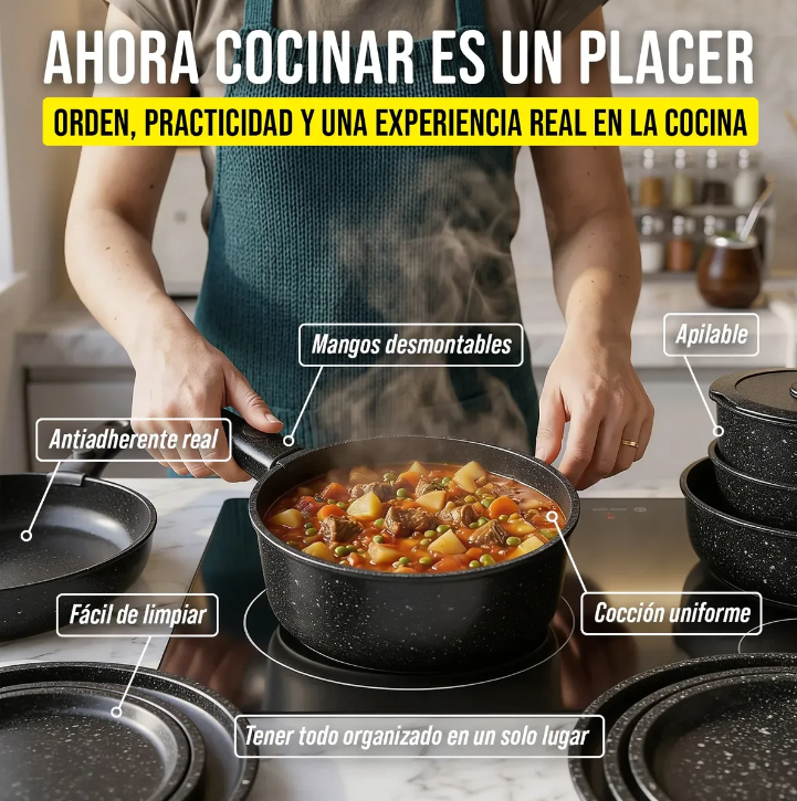 Juego de ollas desmontable Donnor 5pcs