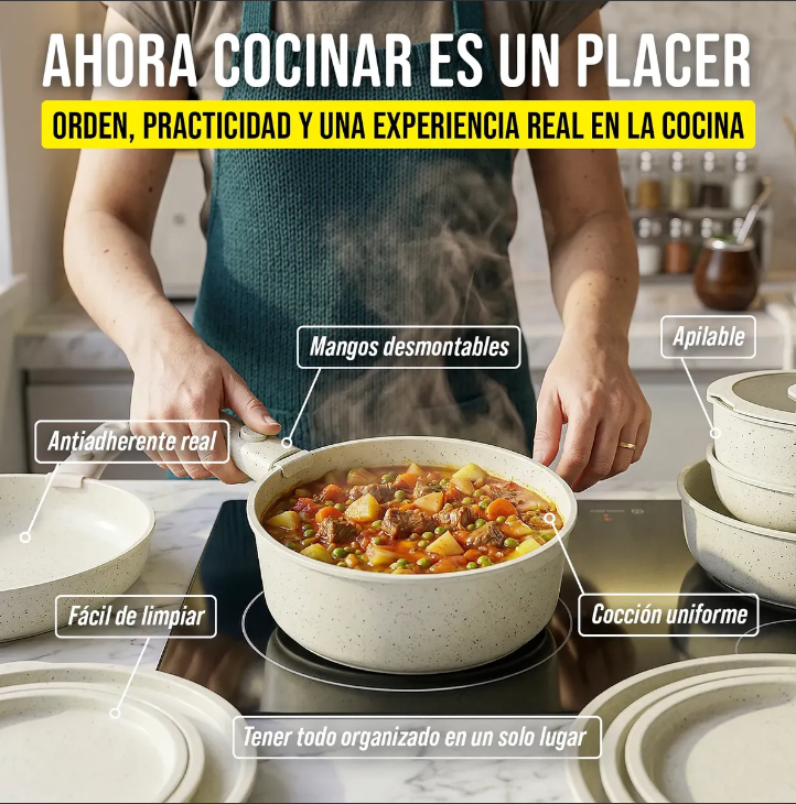 Juego de ollas desmontable Donnor 5pcs