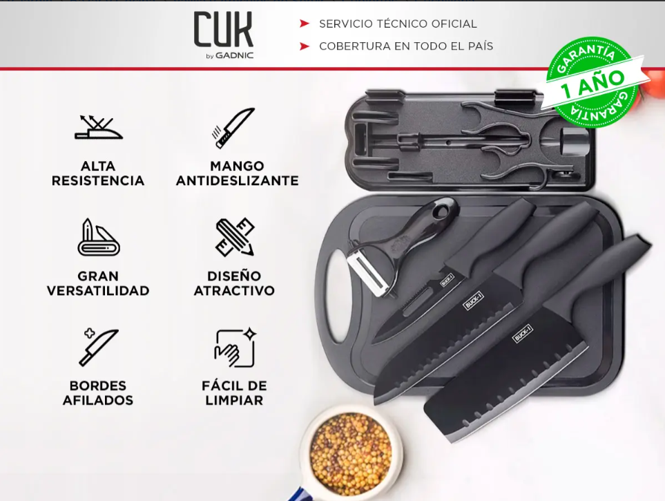 Set de cuchillos 7 piezas