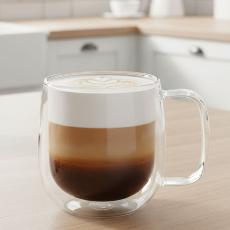 Taza de vidrio doble pared 250ml